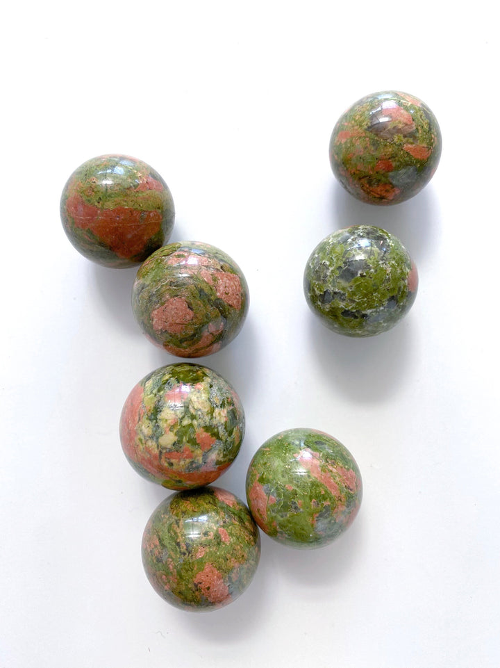 Unakite Spheres