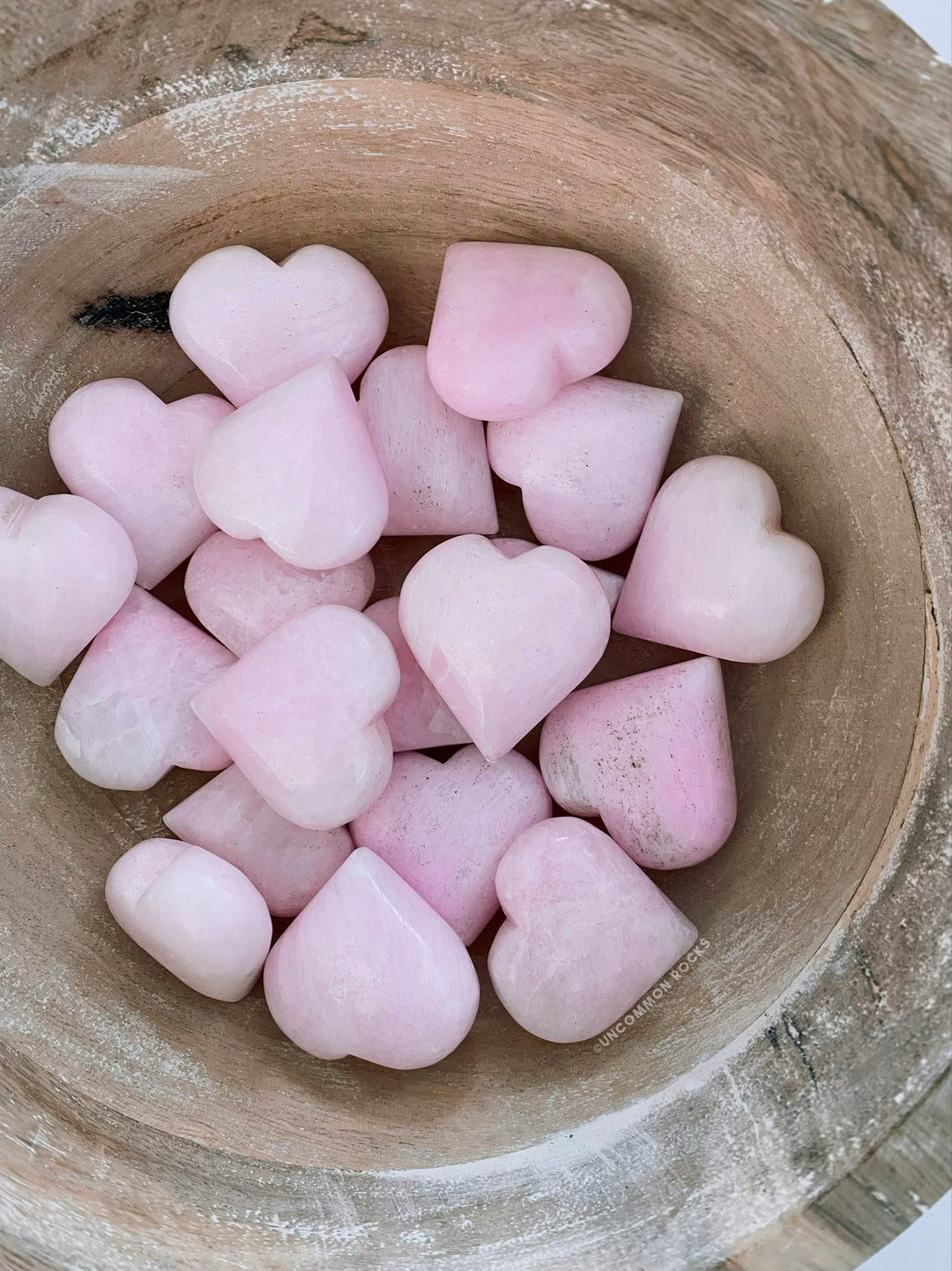 Pink Aragonite Hearts