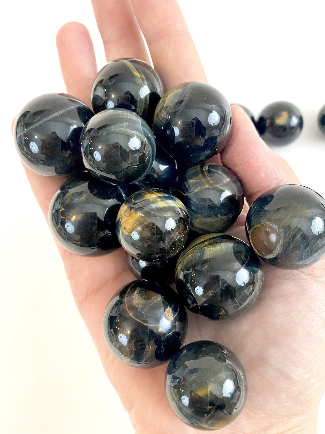 Blue Tiger Eye Sphere - Uncommon Rocks