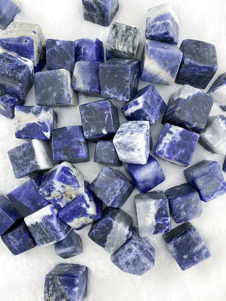 Sodalite Tumbled Cubes - Uncommon Rocks