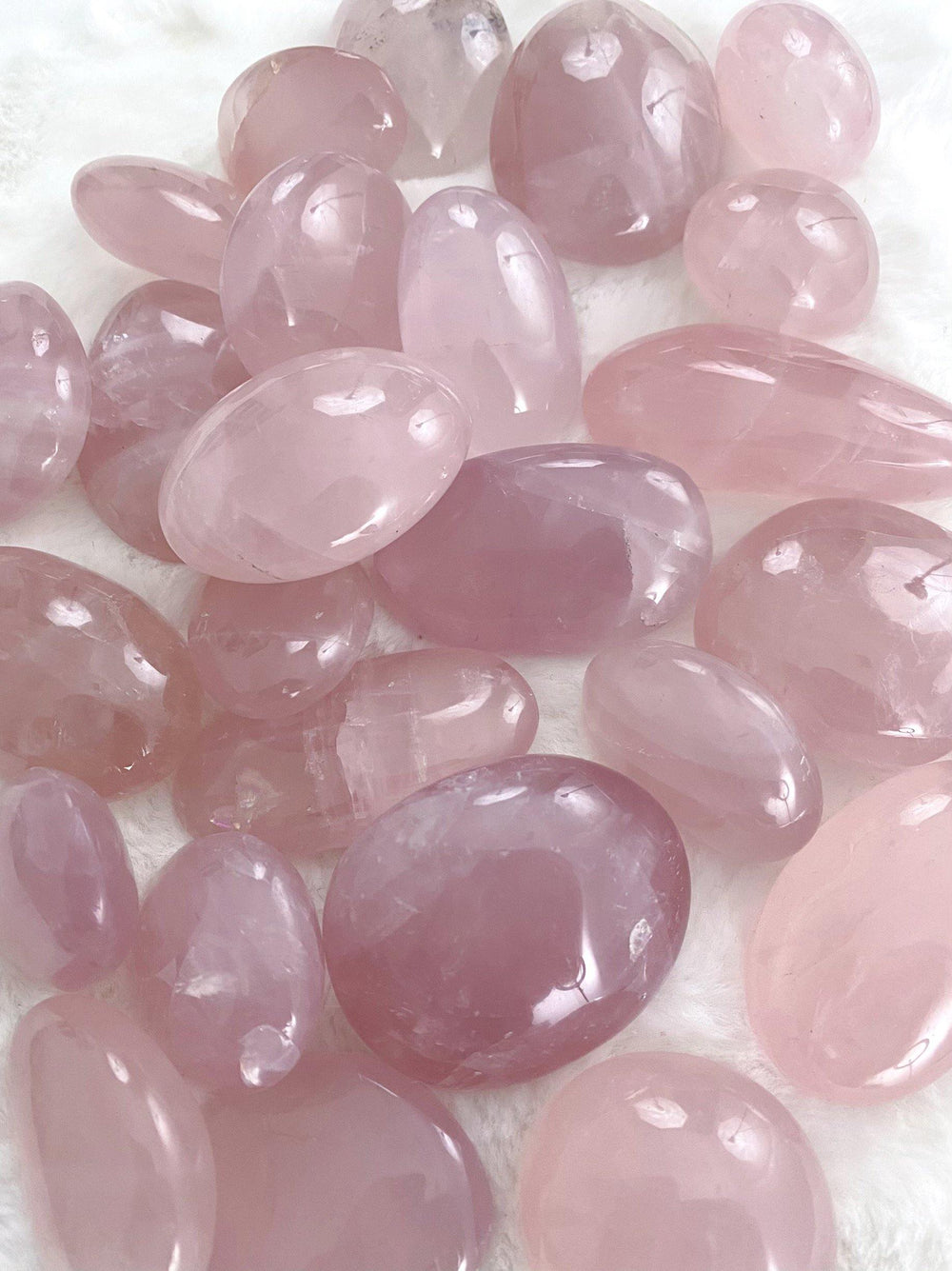 Rose Quartz Palm Stones - Uncommon Rocks