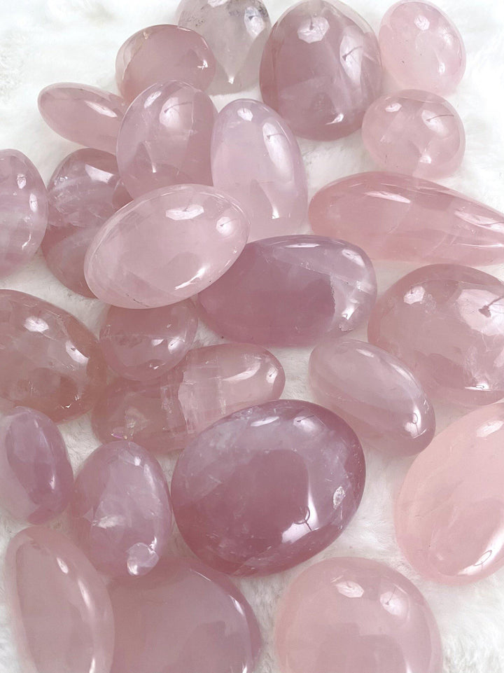 Rose Quartz Palm Stones - Uncommon Rocks