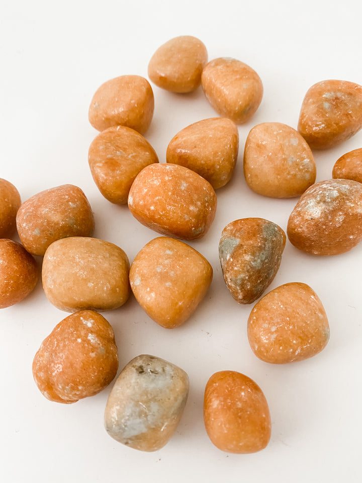 Orange Calcite Tumbled Stone