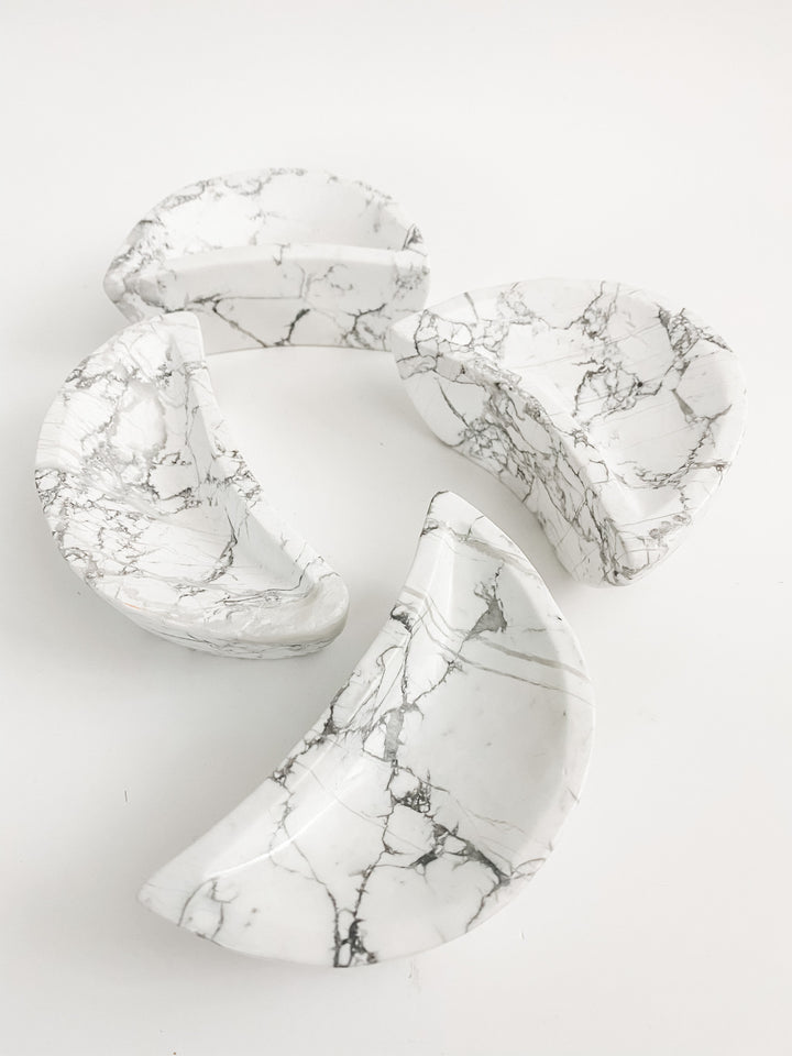 Howlite Moon Bowls