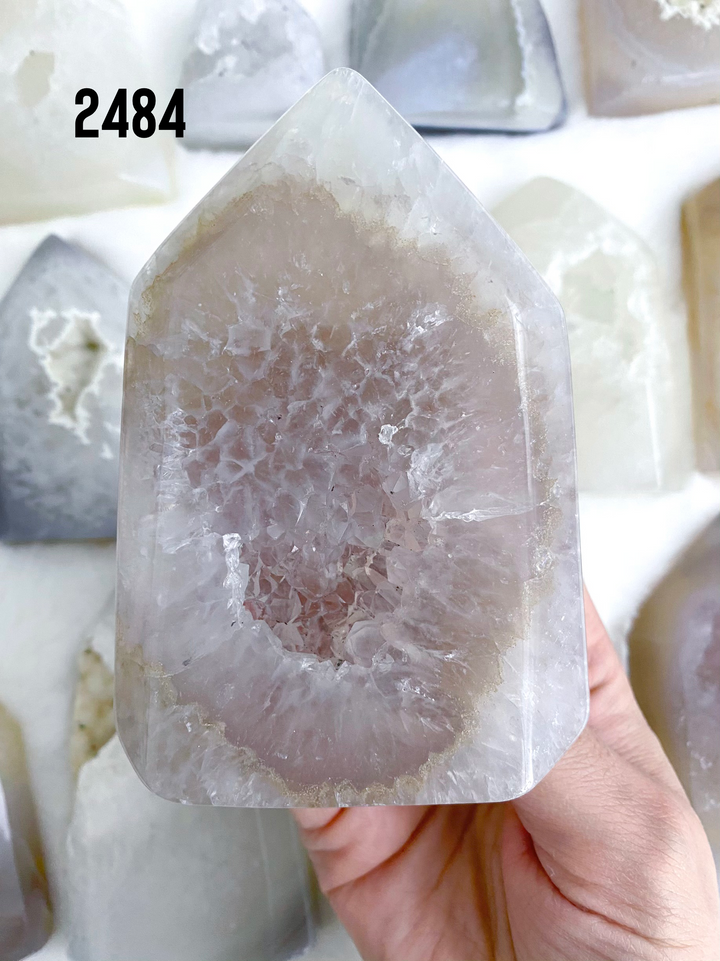 Agate Druzy Towers - Uncommon Rocks