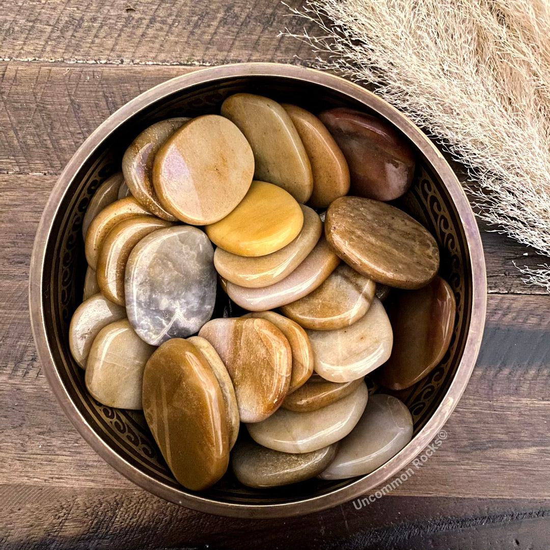 Peach Moonstone Worry Stone