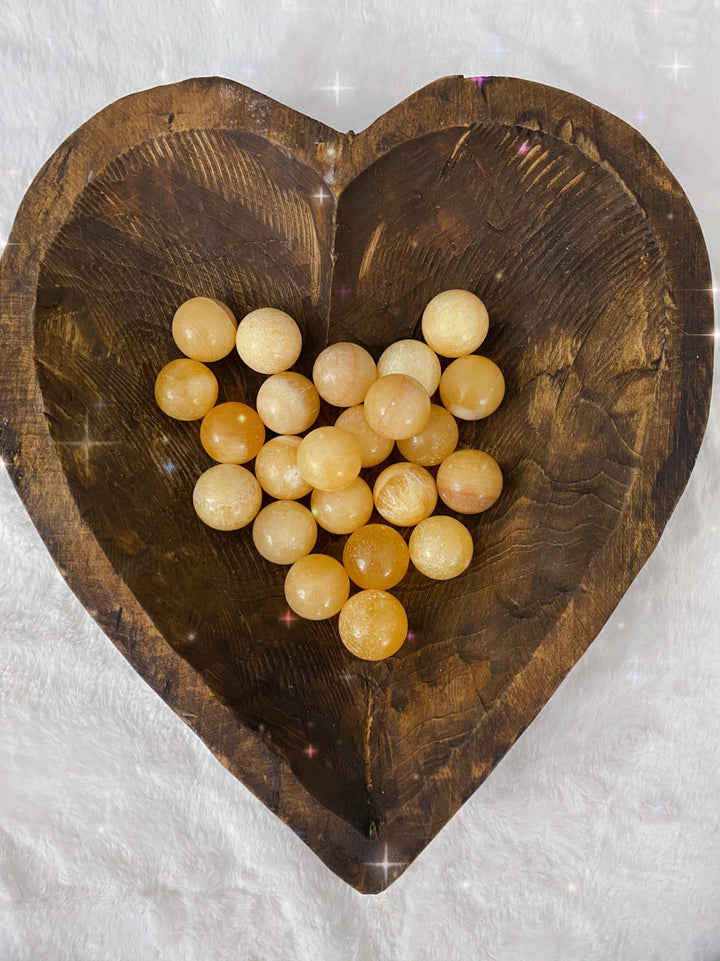 Yellow Jade Small Spheres