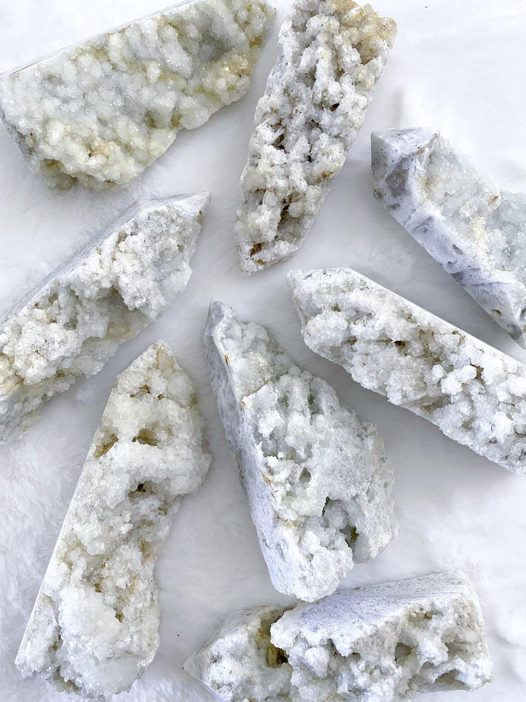 White Quartz Cluster Towers - Uncommon Rocks