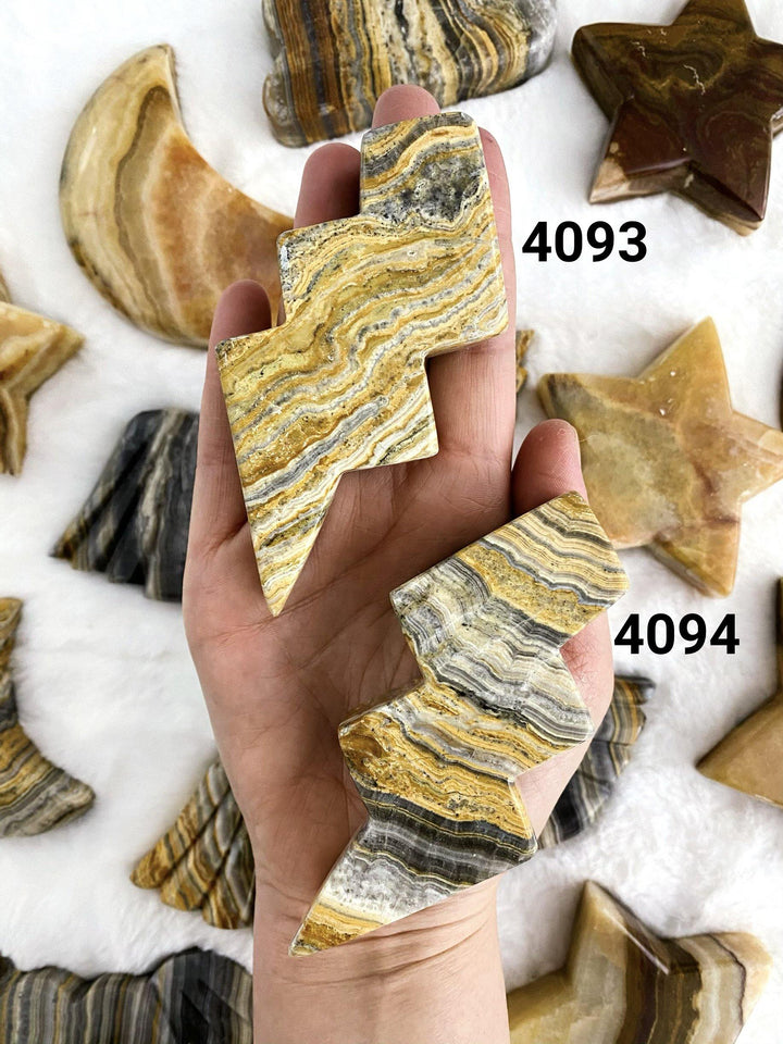 Banded Carved Lighting Stone - Uncommon Rocks