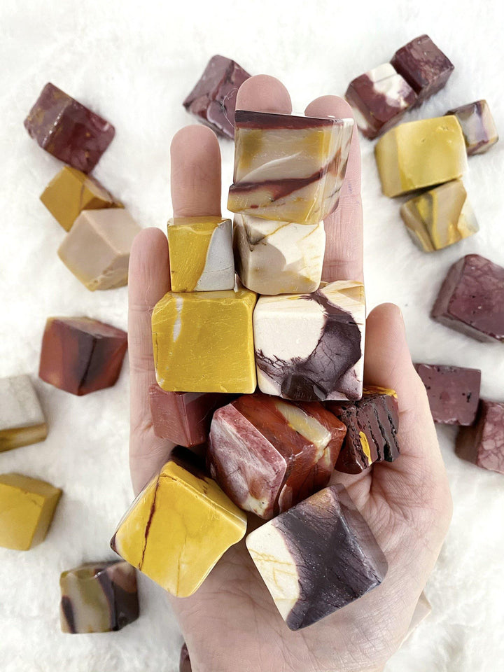 Moonkite Jasper Tumbled Cubes - Uncommon Rocks