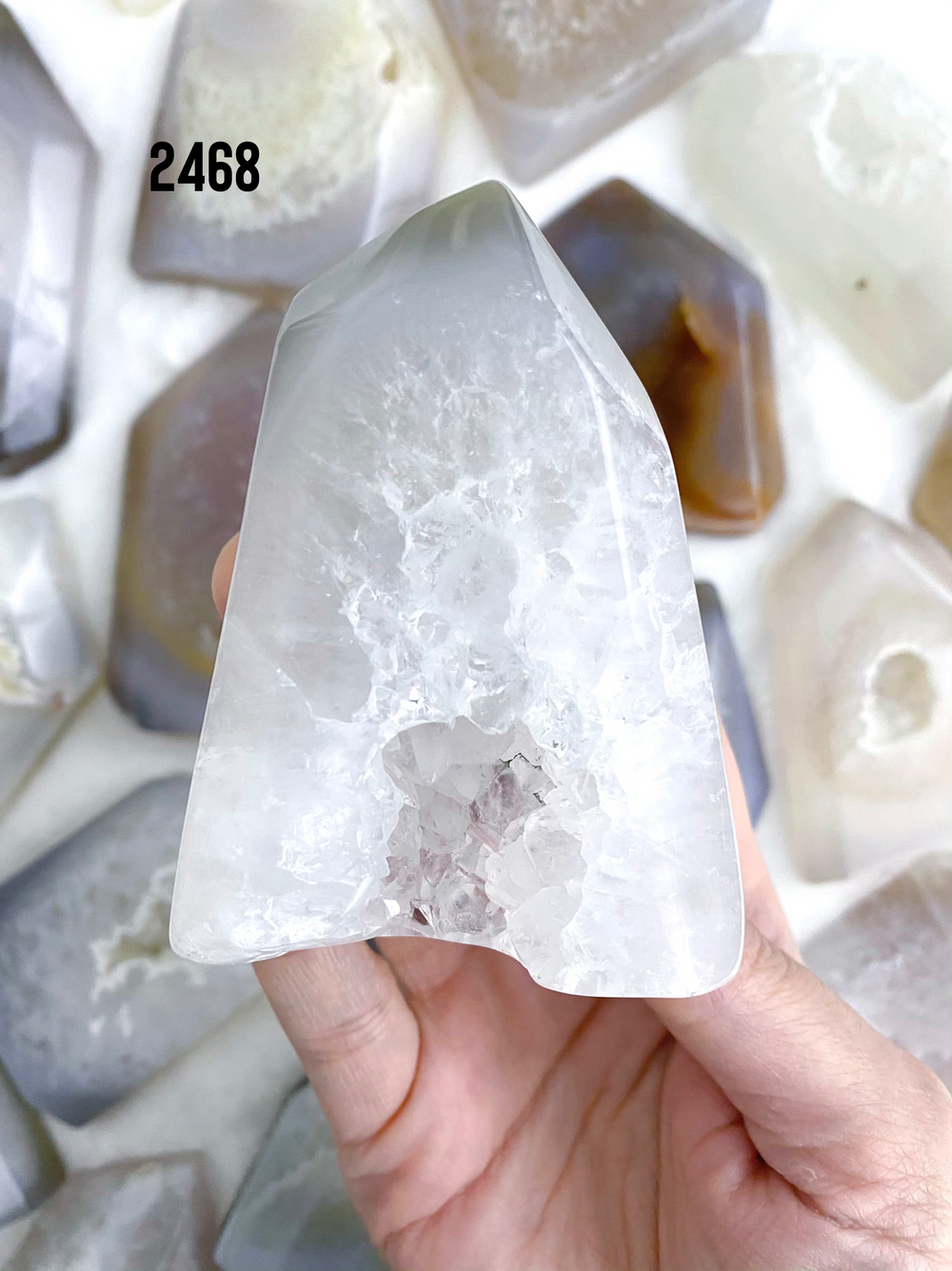 Agate Druzy Towers - Uncommon Rocks