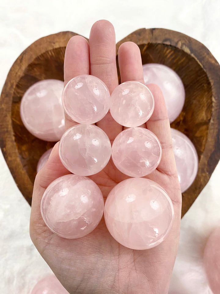 Rose Quartz Spheres