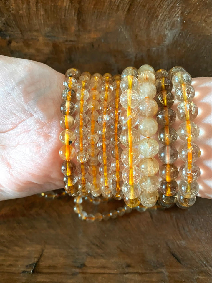 Golden Rutilated Quartz Bracelets