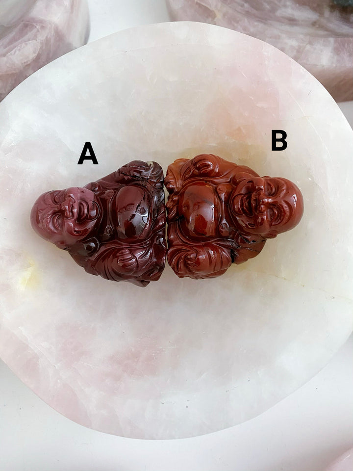 Moonkite Jasper Buddha Carving
