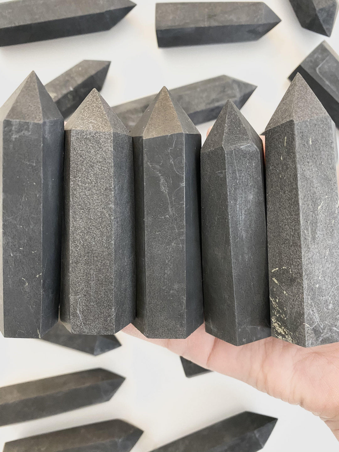 Shungite Towers - Uncommon Rocks
