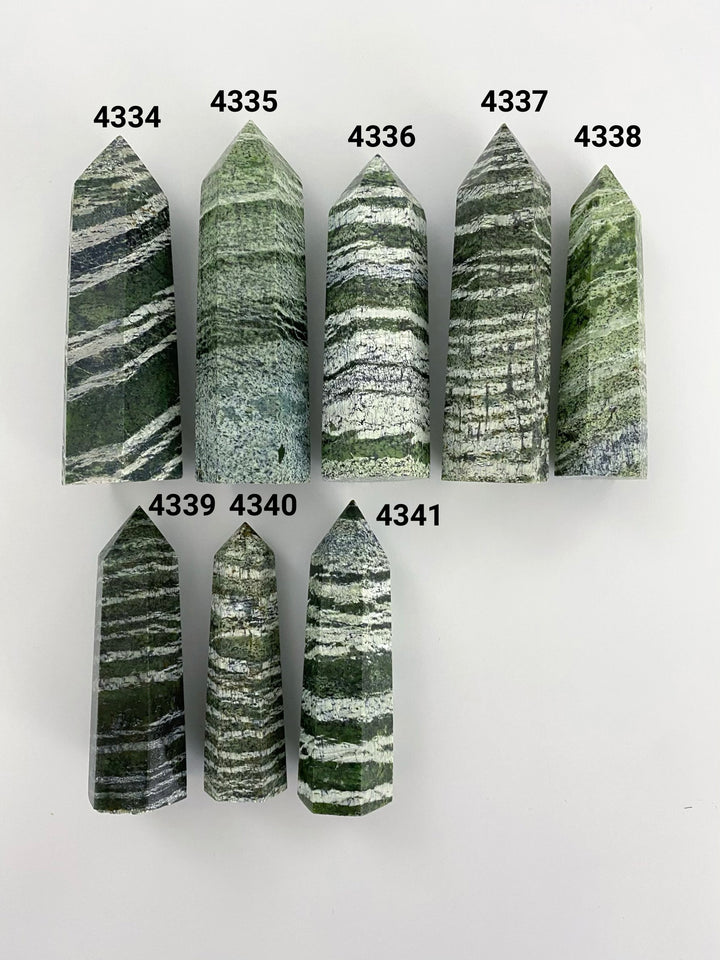 Green Zebra Jasper Towers