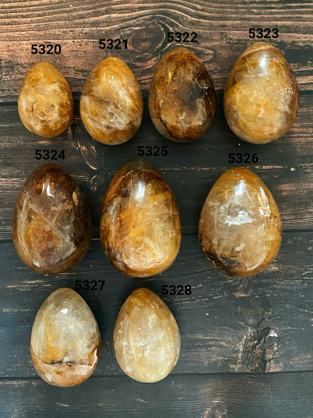Golden Healer Quartz Eggs