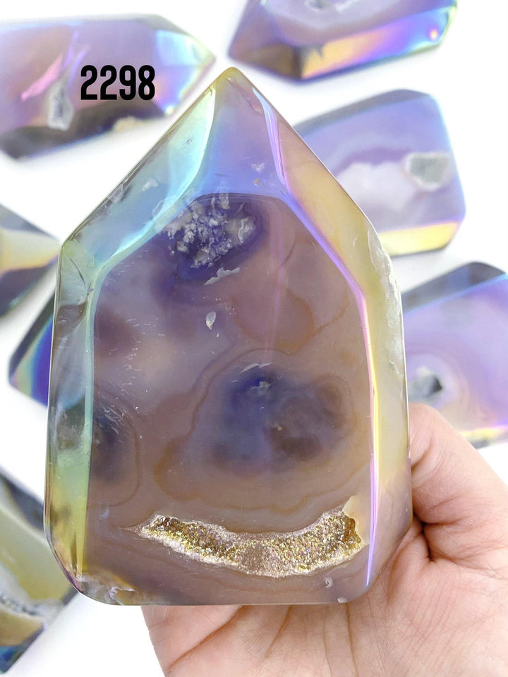 Aura Agate Towers - Uncommon Rocks