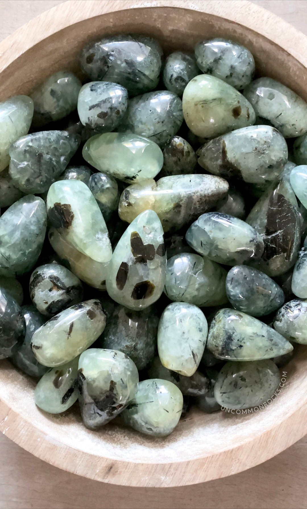 Prehnite Carved Tear Drop