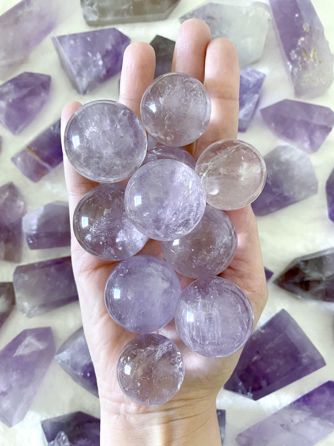 Amethyst Spheres - Uncommon Rocks