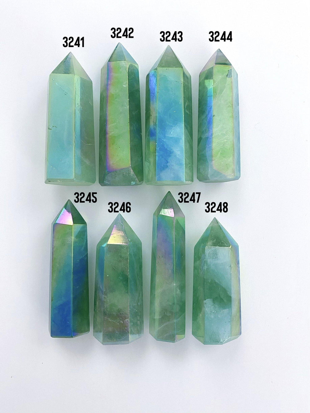 Aura Green Fluorite Towers - Uncommon Rocks