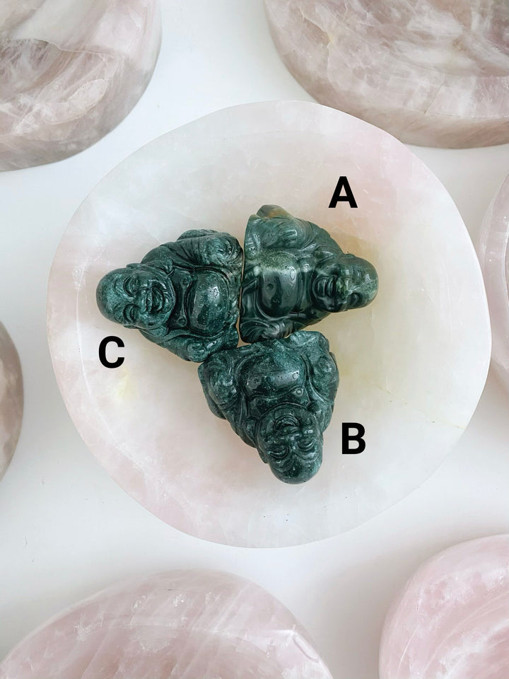 Ocean Jasper Buddha Carving