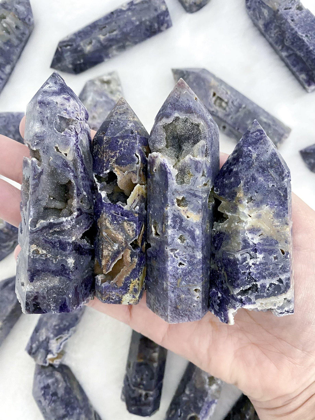 Fluorite Sphalerite Towers - Uncommon Rocks