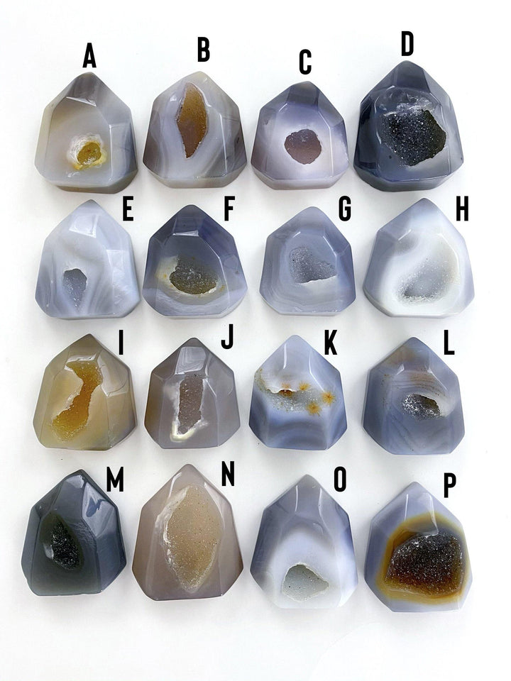 Agate Little Towers with Druzy - Uncommon Rocks