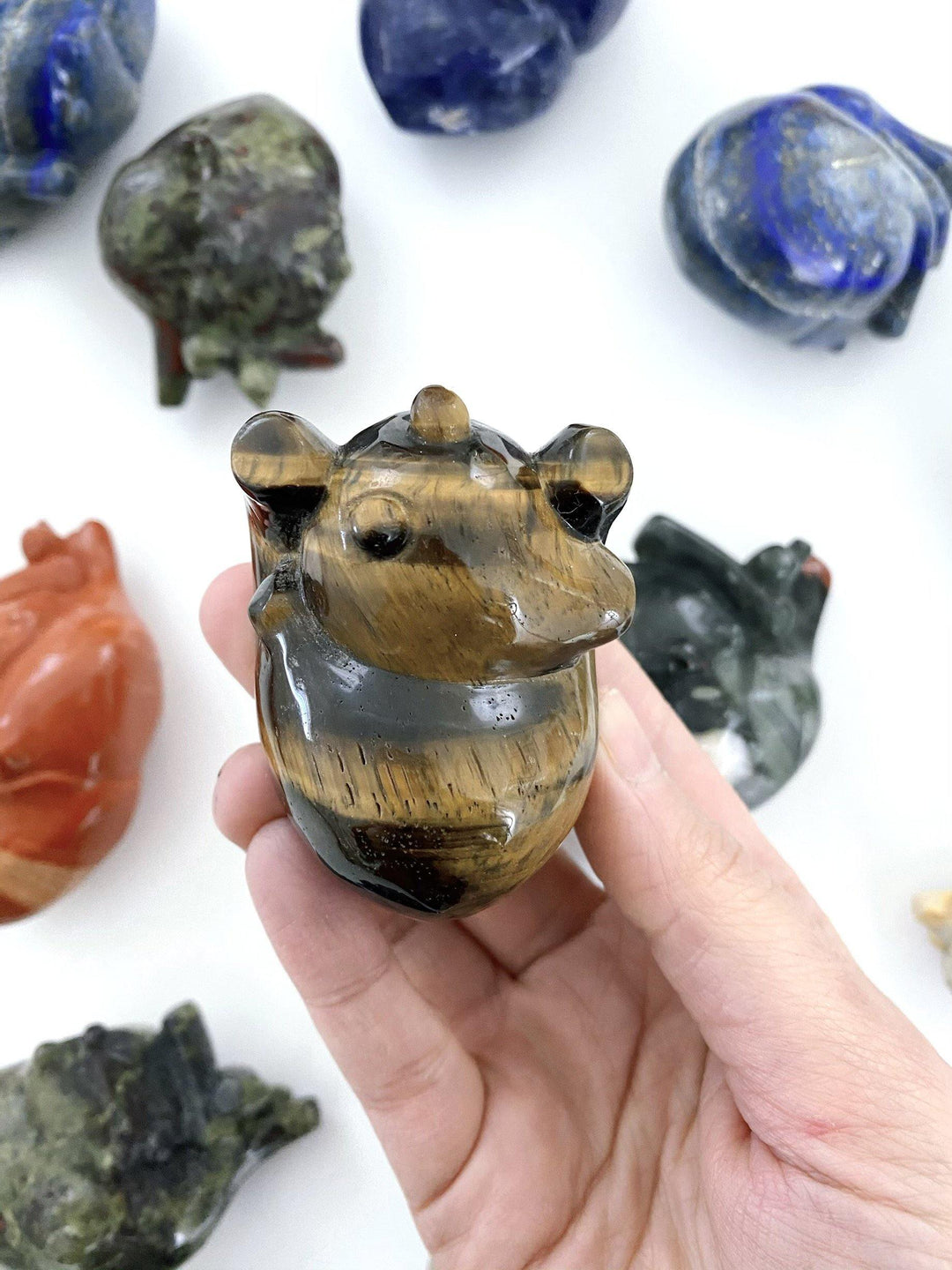 Tiger Eye Anatomical Heart - Uncommon Rocks