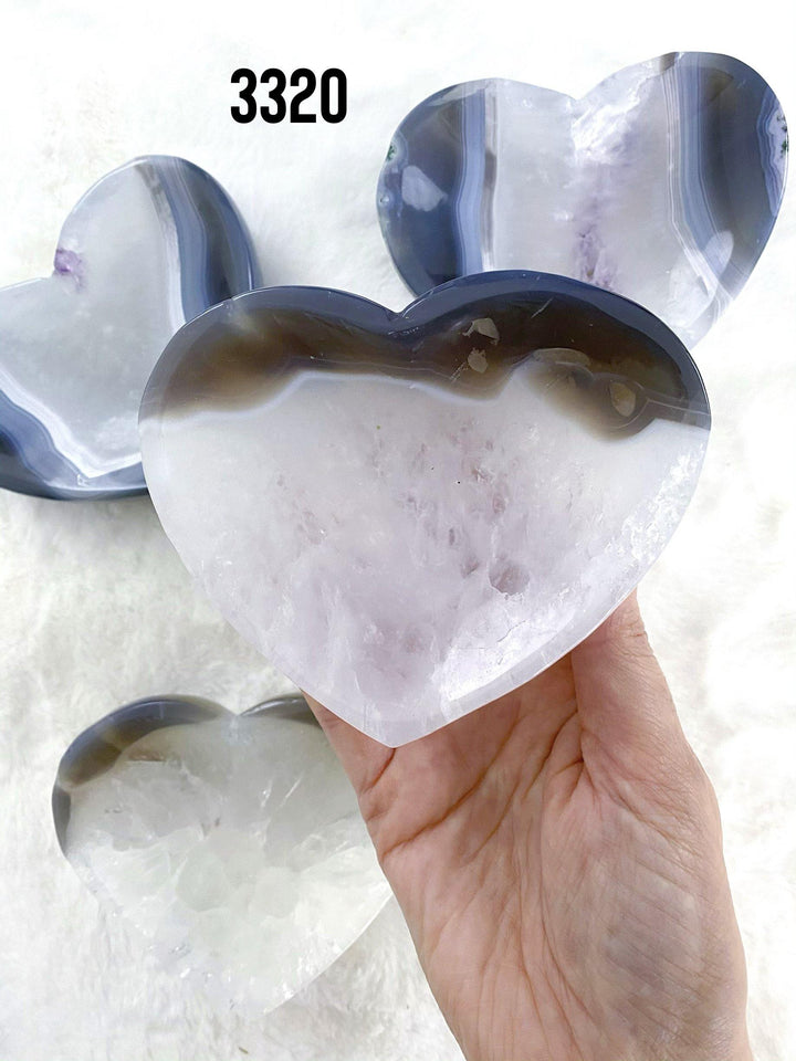 Agate Heart Bowls - Uncommon Rocks