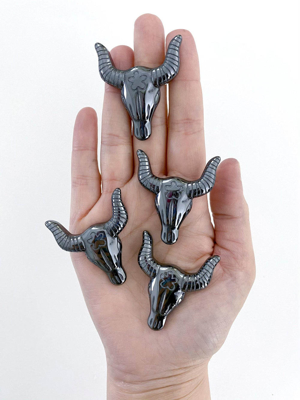 Hematite Carved Skulls - Uncommon Rocks