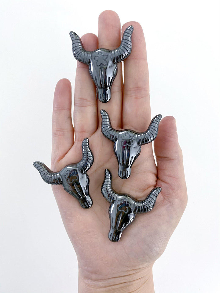 Hematite Carved Skulls - Uncommon Rocks