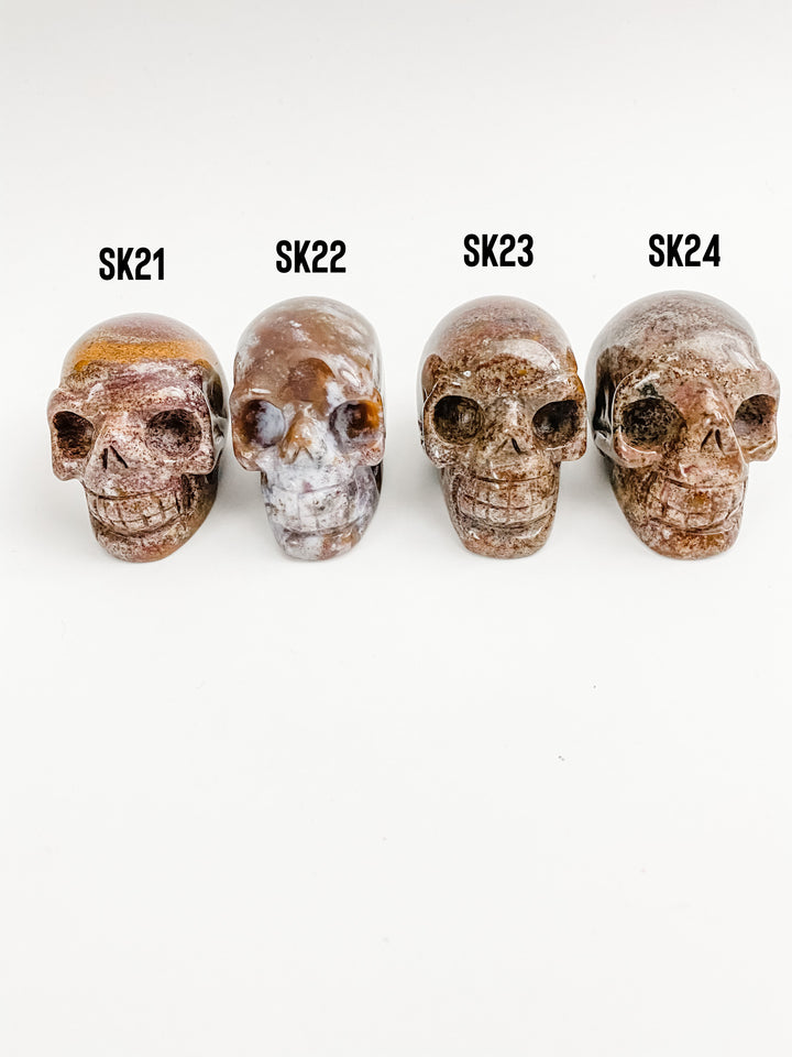Ocean Jasper Skulls