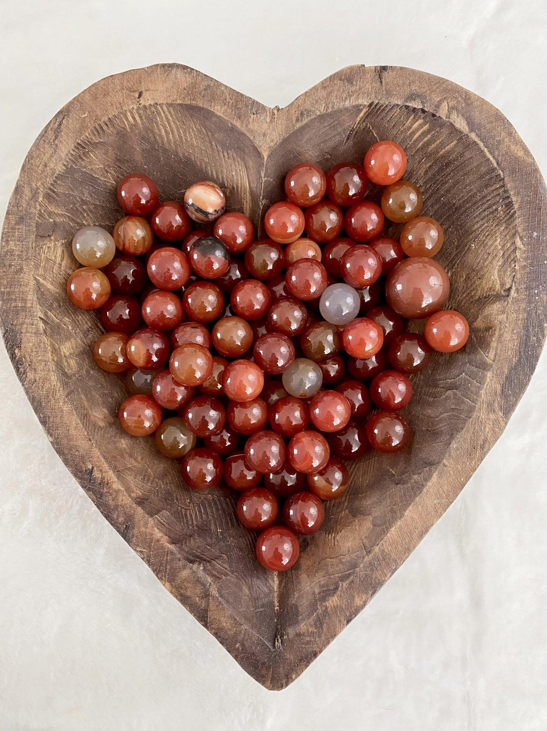 Carnelian Spheres - Uncommon Rocks
