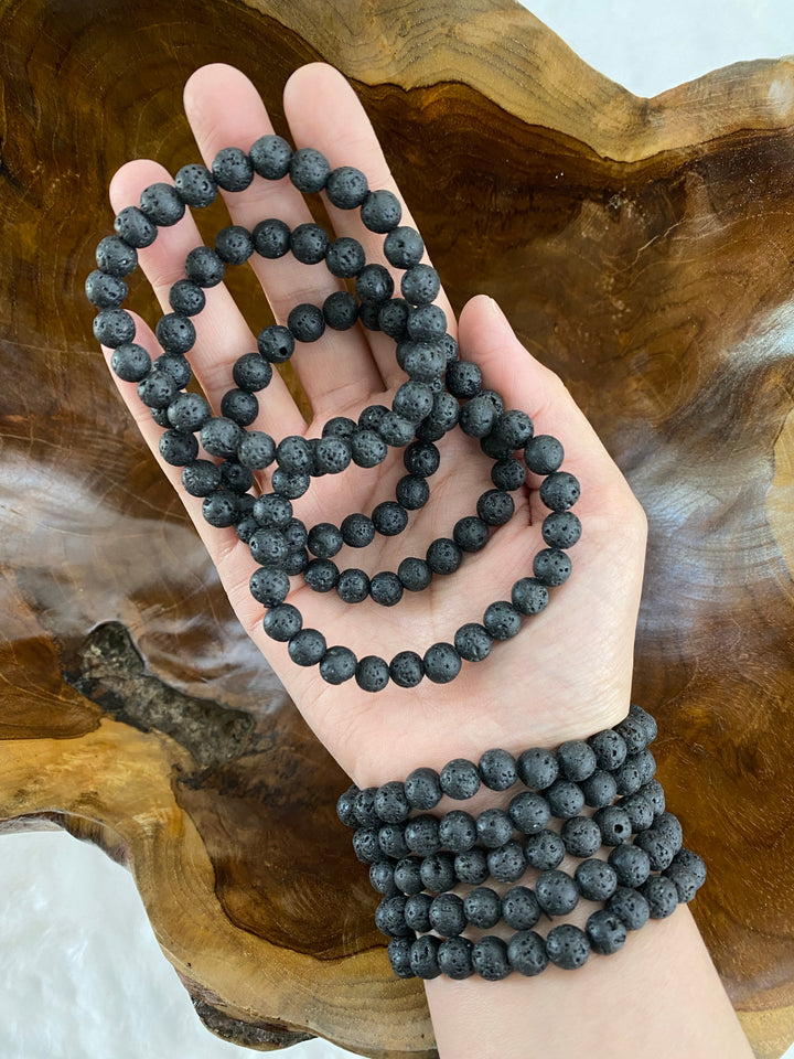 Lava Stone Bead Bracelet