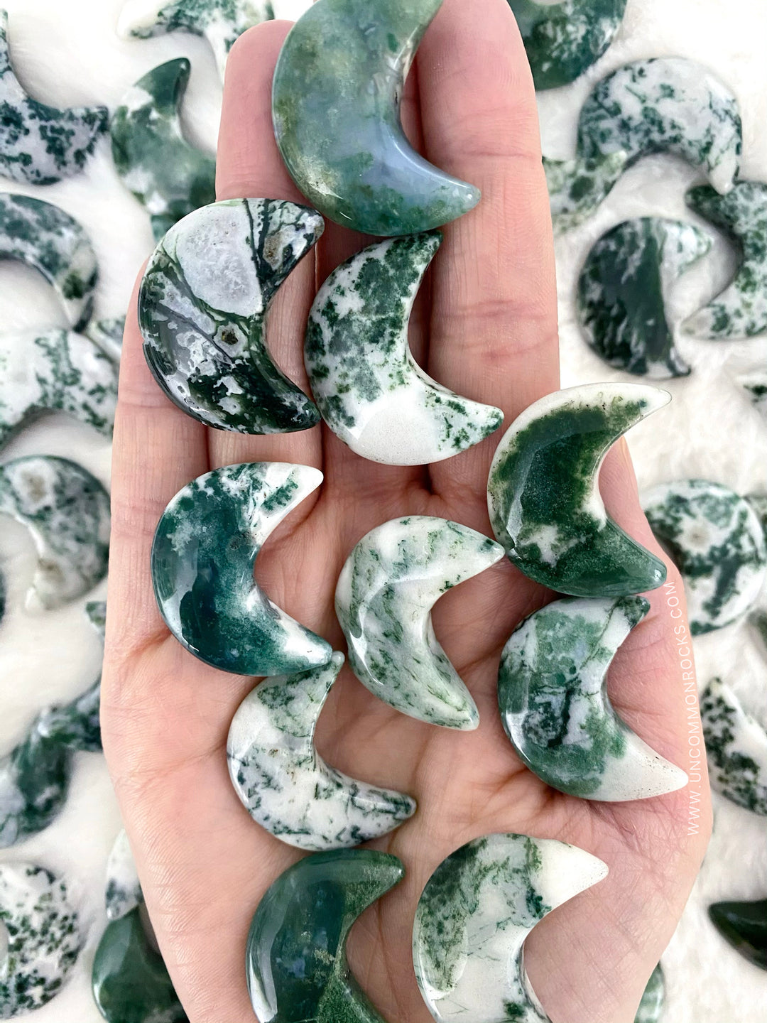 Moss Agate Moons