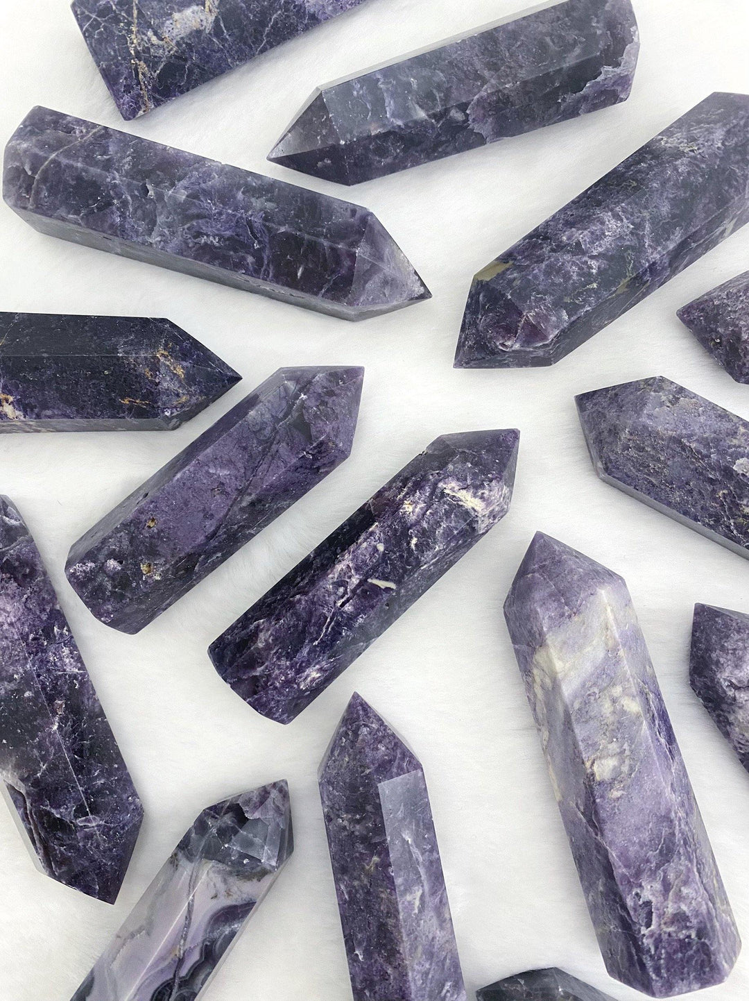 Silk Fluorite Towers - Uncommon Rocks