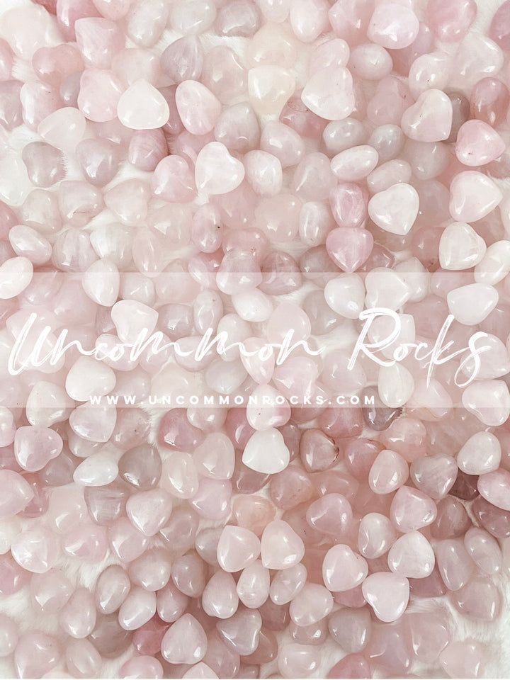 Rose Quartz  Mini Hearts