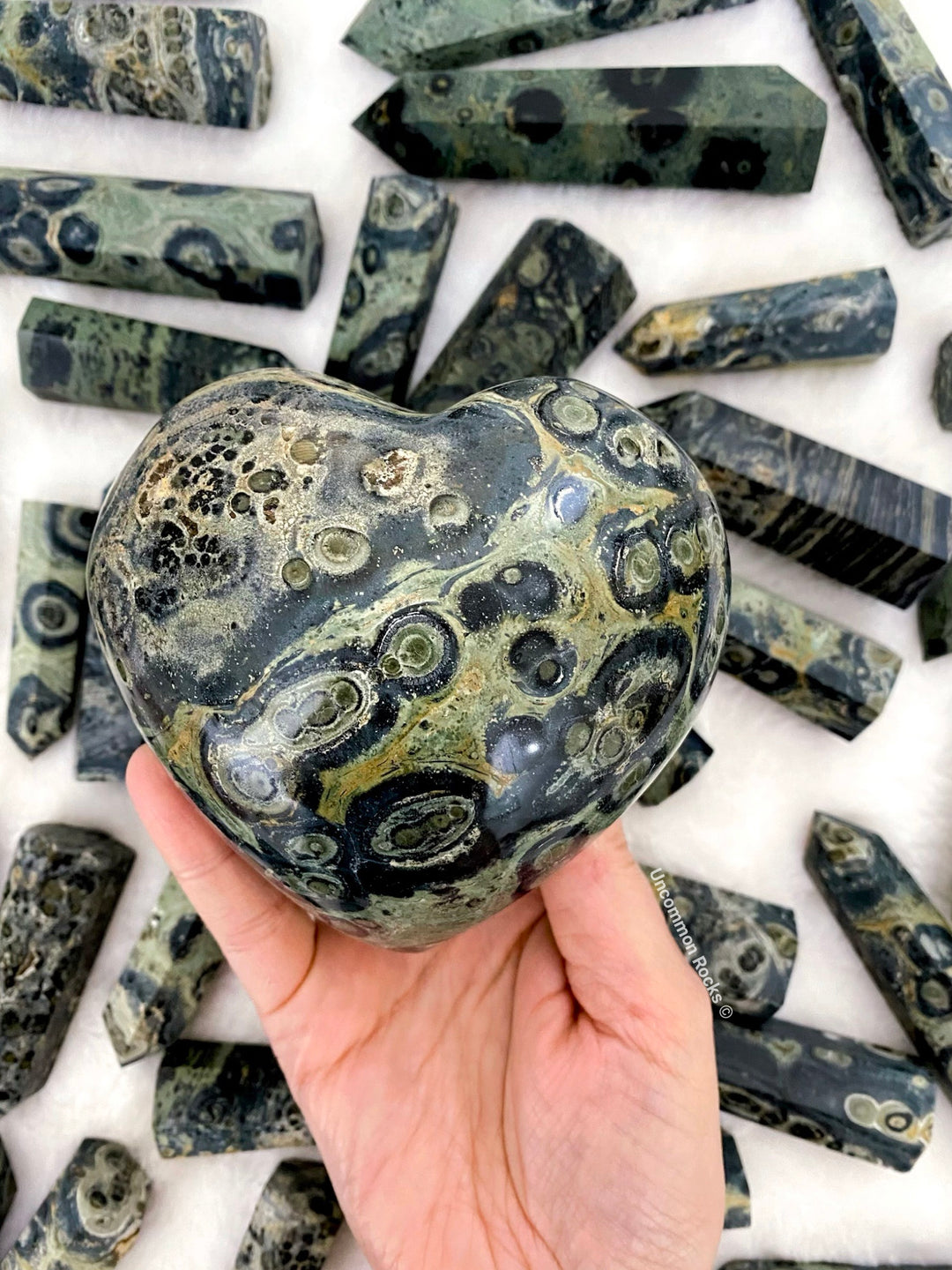 Kambaba Jasper Heart