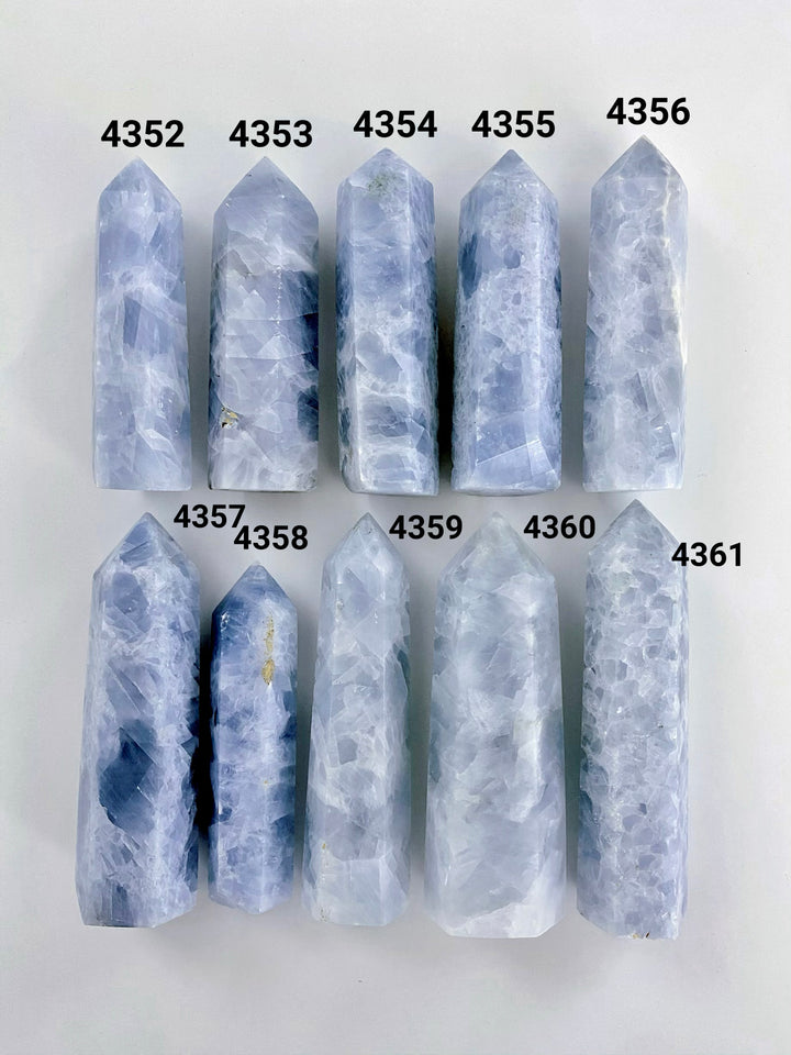 Blue Calcite Towers