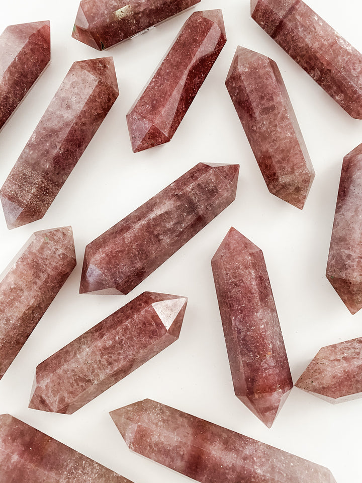 Strawberry Quartz DT Points