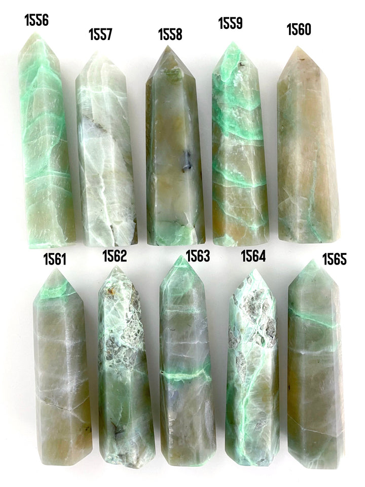 Green Moonstone Garnierite Towers