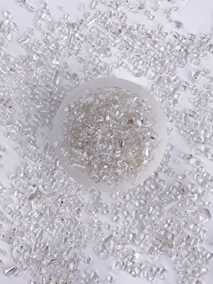 Clear Quartz Tumbled Chips - Uncommon Rocks