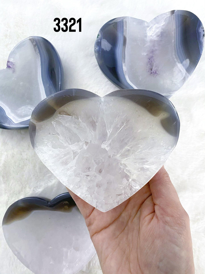 Agate Heart Bowls - Uncommon Rocks