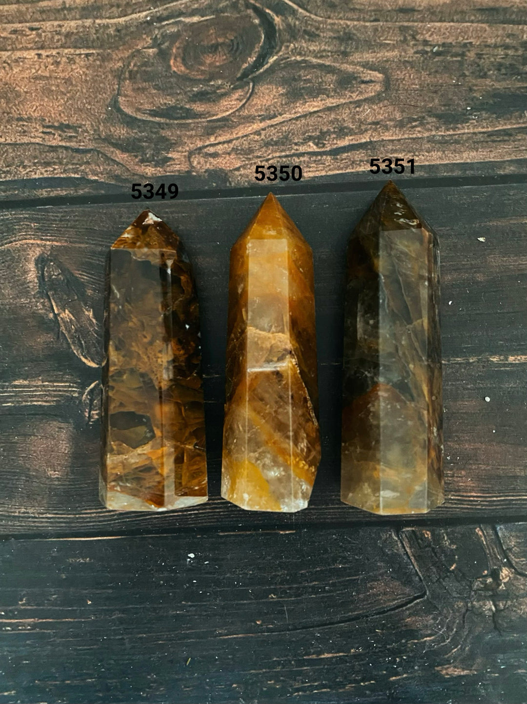Golden Healer Quartz Towers (dark tones)
