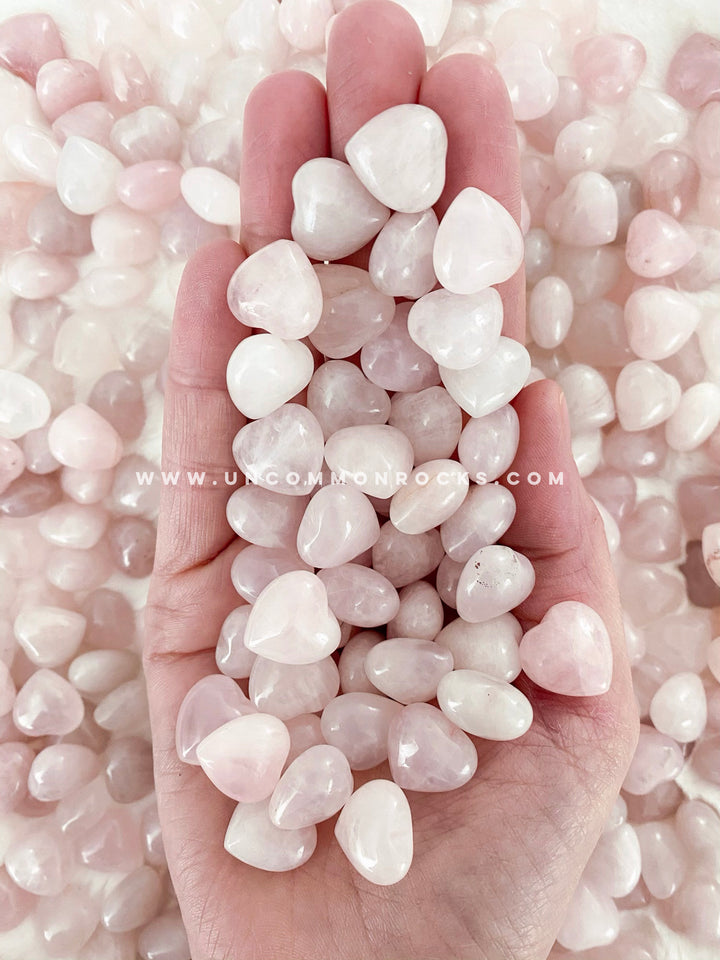 Rose Quartz  Mini Hearts