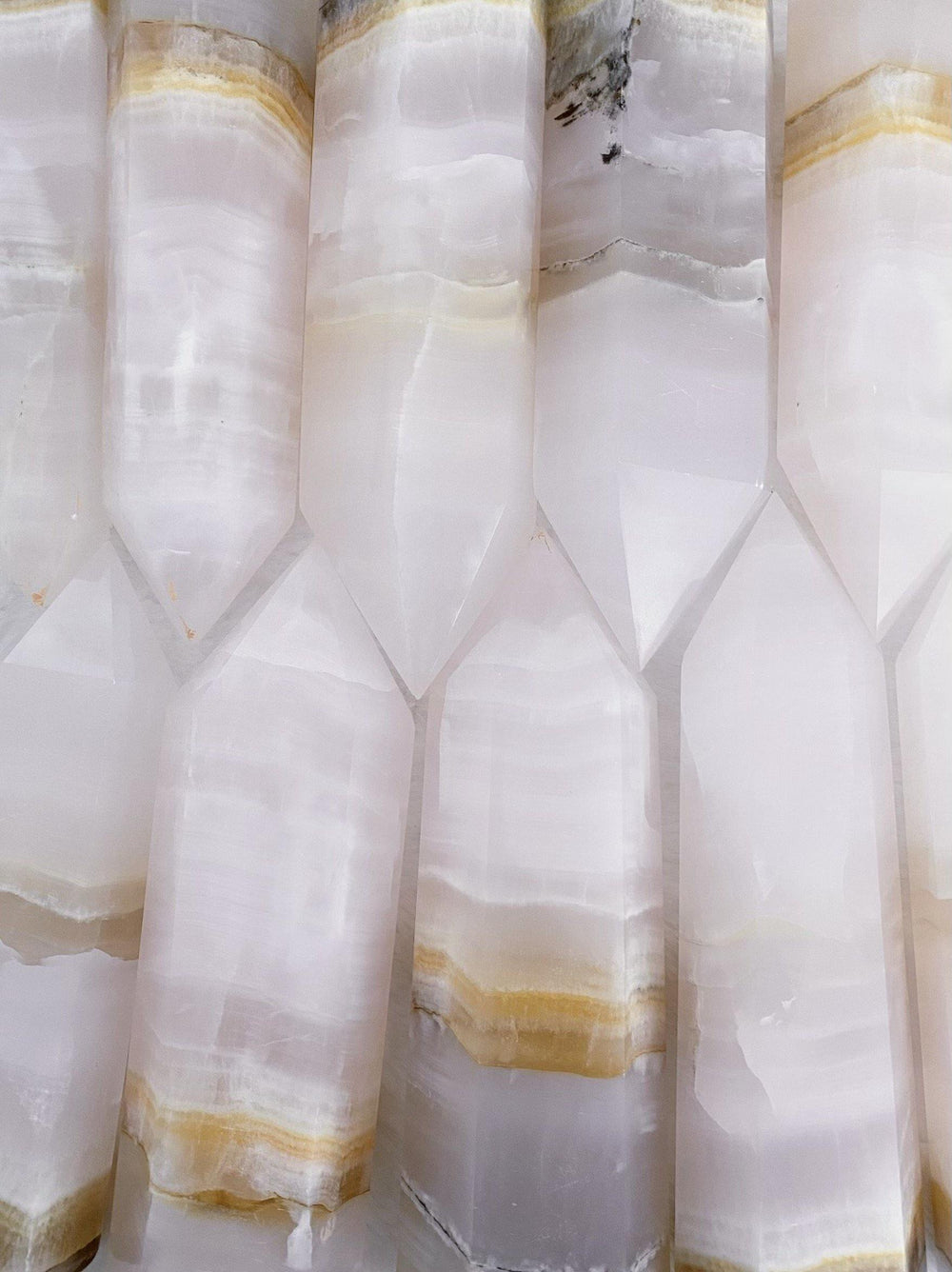Pink Calcite Towers - Uncommon Rocks