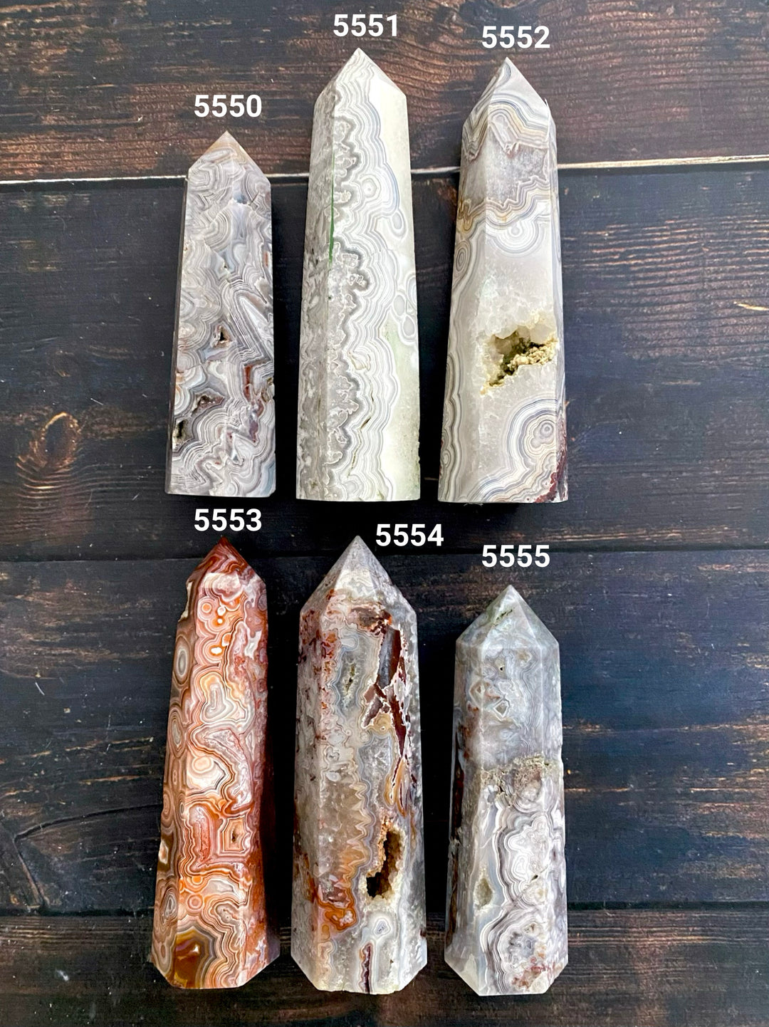 Crazy Lace Mexican Agate Towers