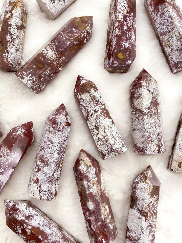 Ocean Jasper Points (Red Tones) - Uncommon Rocks