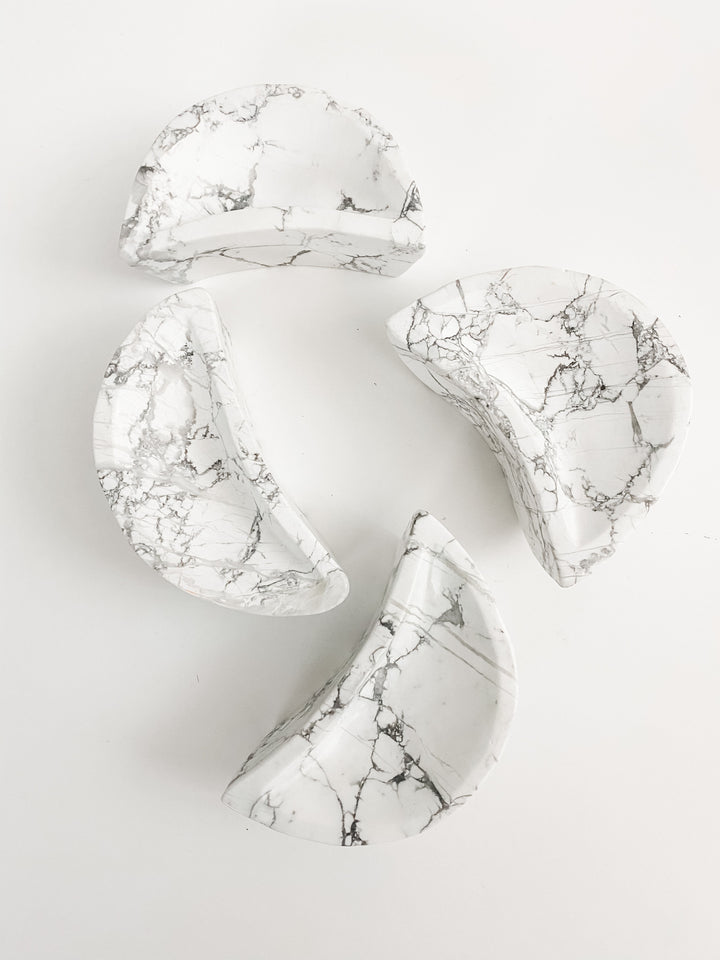 Howlite Moon Bowls